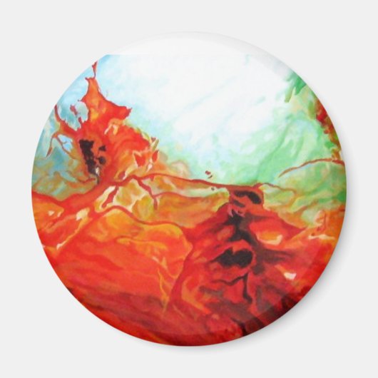 デューンアート – オリジナル抽象芸術アート装飾モダン マグネット (正面)