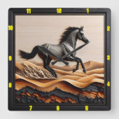 デューンスプリントパーソナライズされた：チャレッド・アラビア スクエア壁時計 (正面)