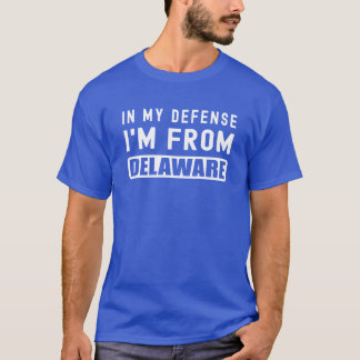 デラおもしろいウェア・デラワールからの私の防衛の州 Tシャツ