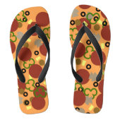 デラおもしろいックスピザ ビーチサンダル (フットベッド)