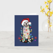 デライトドゴールデンレトリバークリスマス カード (黄色い花)