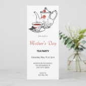 デライトマザーズデイティーパーティの招待状 招待状 (スタンド正面)