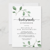 デライトユーカリプスブリデスメイドランチョンシャワー 招待状 (正面)
