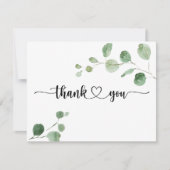 デライトユーカリプタスフラッ結婚トサンキューカード サンキューカード (正面)