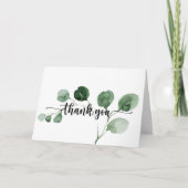 デライトユーカリ折り結婚畳みサンキューカード サンキューカード (正面)