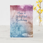 デライト誕生日カード カード (黄色い花)