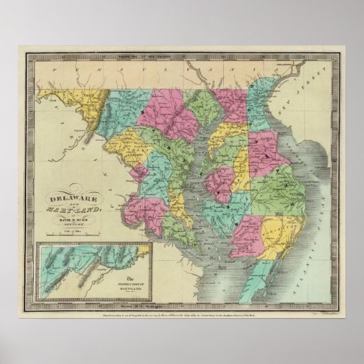 デラウェアとメリーランド ポスター (正面)