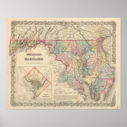 デラウェアとメリーランド ポスター (正面)