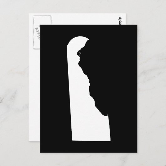 デラウェアに移動する自分のミニマルな人を作成 ポストカード (正面/裏面)