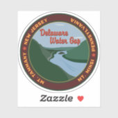 デラウェアのウォーターギャップステッカー シール (シート)