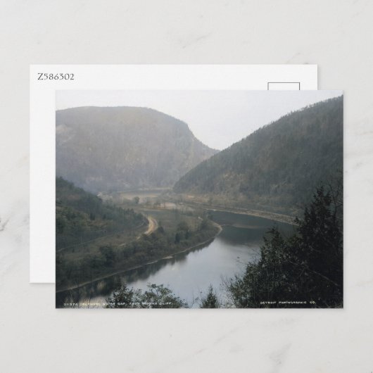 デラウェアのウォーターギャップ(ヴィンテージc1900) ポストカード (正面/裏面)