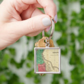 デラウェアの地図 キーホルダー (手)