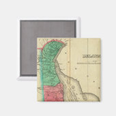 デラウェアの地図 マグネット (正面/裏面)