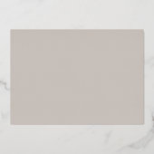 デラウェアの結婚式　保存日付　ローズゴールド 箔招待状 (裏面)