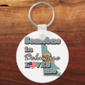 デラウェアの誰かが私を愛している キーホルダー (正面)