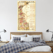 「デラウェアへの招待状」の地図(1903) キャンバスプリント (インサイチュ (寝室))
