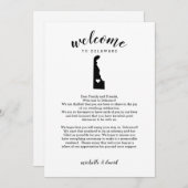 デラウェアへようこそ |の結婚レター&旅程 (正面/裏面)