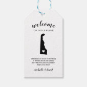 デラウェアへようこそ |書道結婚の ギフトタグ (正面)