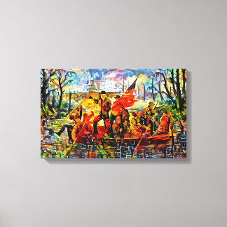 デラウェアをトランピング キャンバスプリント