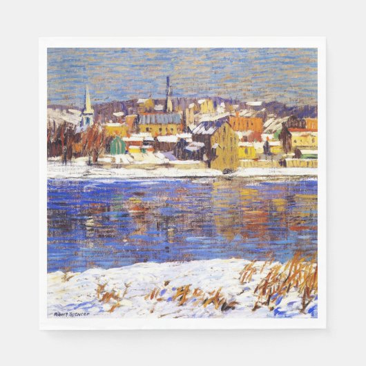 デラウェアを越えて（ロバート・スペンサーによる） スタンダードランチョンナプキン (正面)