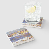 デラウェアを越えて（ロバート・スペンサーによる） ストーンコースター (横)