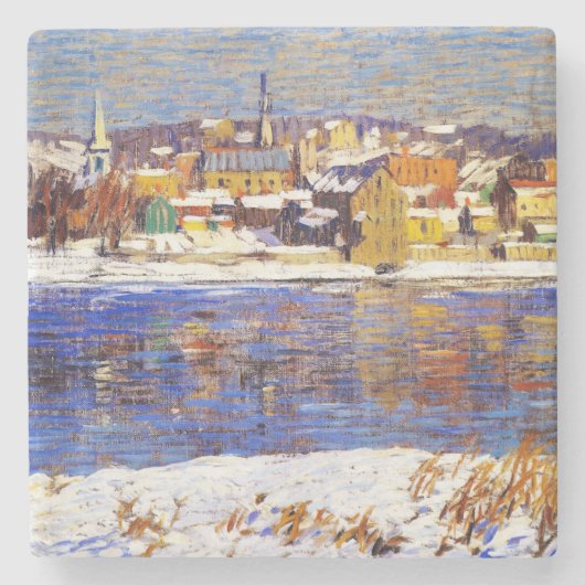 デラウェアを越えて（ロバート・スペンサーによる） ストーンコースター (正面)