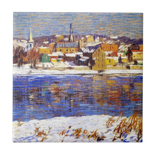 デラウェアを越えて（ロバート・スペンサーによる） タイル (正面)