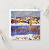 デラウェアを越え絵画て、ロバート・スペンサーによる カード (正面/裏面インサイチュ)