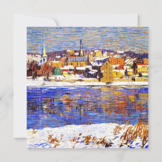 デラウェアを越え絵画て、ロバート・スペンサーによる カード (正面)