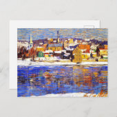 デラウェアを越え絵画て、ロバート・スペンサーによる ポストカード (正面/裏面)