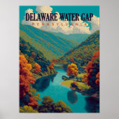 デラウェアウォーターギャップヴィンテージ旅行 ポスター (正面)