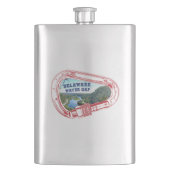 デラウェアウォーターギャップ登山カラビナー フラスク (正面)