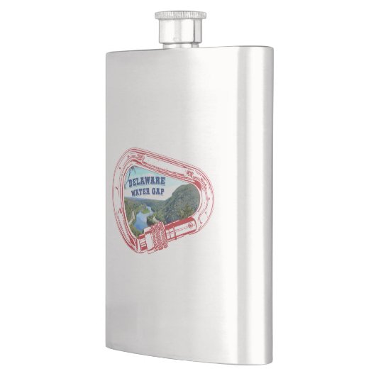 デラウェアウォーターギャップ登山カラビナー フラスク (左)