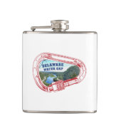 デラウェアウォーターギャップ登山カラビナー フラスク (正面)