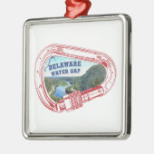 デラウェアウォーターギャップ登山カラビナー メタルオーナメント (左)