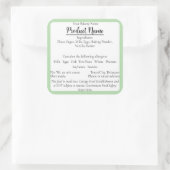 デラウェアコテージフードビジネスグリーンベーキングラベル スクエアシール (バッグ)