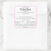 デラウェアコテージフードビジネスピンクベーキングラベル スクエアシール (バッグ)