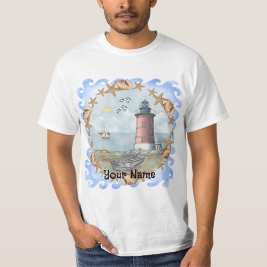 デラウェアシェルズ灯台Tシャツ Tシャツ (正面)