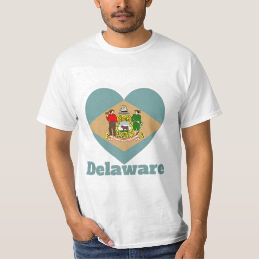 デラウェアハート国旗 Tシャツ (正面)