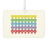 デラウェアハート カラフル カーエアーフレッシュナー (裏面)