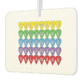 デラウェアハート カラフル カーエアーフレッシュナー (左)