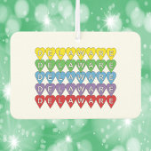 デラウェアハート カラフル カーエアーフレッシュナー