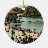 デラウェアパークヴィンテージバッファローNYオーナメント セラミックオーナメント (裏面)