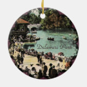 デラウェアパークヴィンテージバッファローNYオーナメント セラミックオーナメント (裏面)