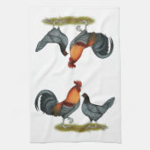 デラウェアブルーヘン キッチンタオル (縦)