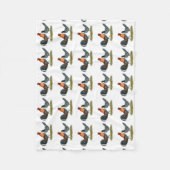 デラウェアブルーヘン フリースブランケット (正面)