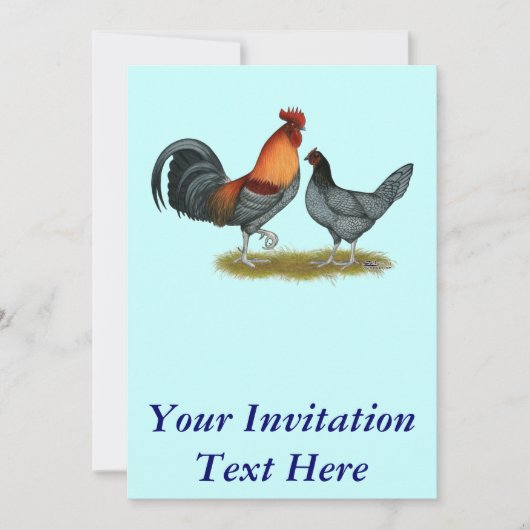 デラウェアブルーヘン 招待状 (正面)