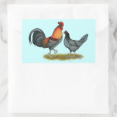 デラウェアブルーヘン 長方形シール (バッグ)