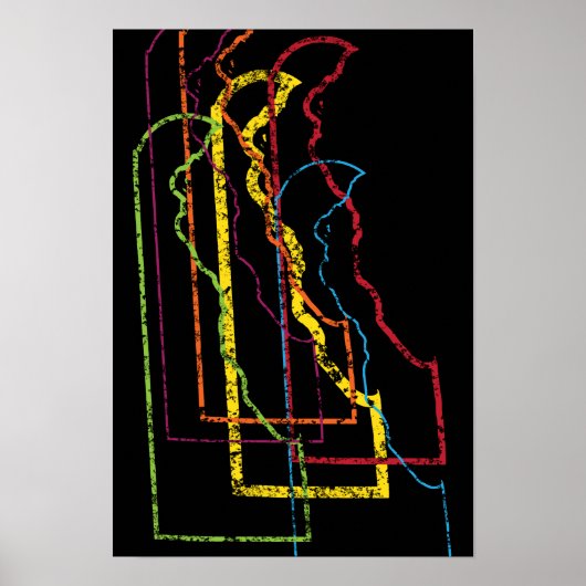 デラウェアプライドぼやけ ポスター (正面)