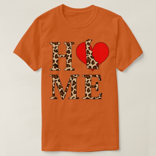 デラウェアホームレオパードプリント Tシャツ (デザイン正面)